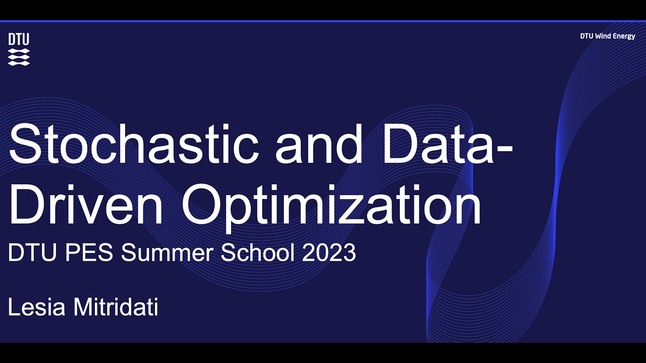 Lesia Mitridati: Stochastic and Data-Driven Optimization (1/2)