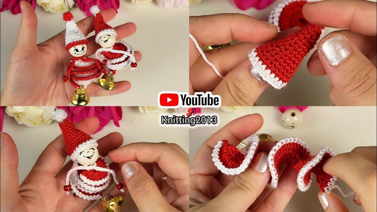 Crochet amigurumi Christmas ornaments🌲very easy to make for beginners🎅 gift ideas