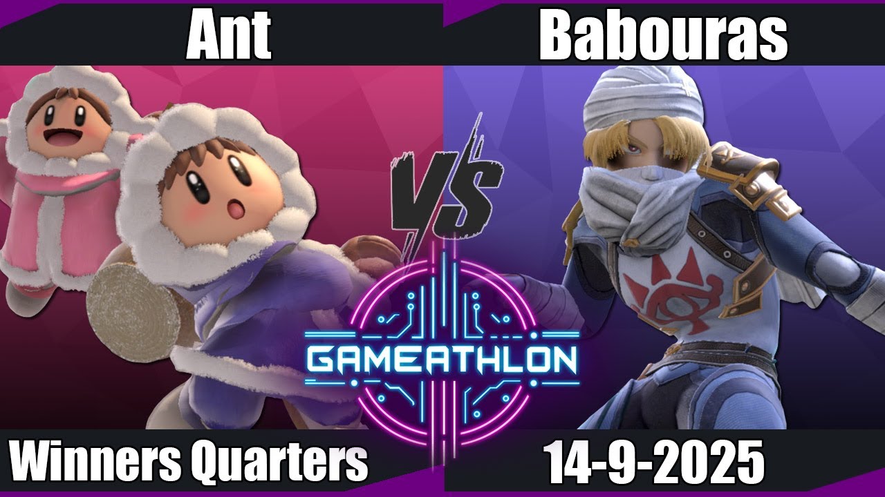 Gameathlon 2025 - Ant (Ice Climbers) vs Babouras (Sheik) WQ - SSBU
