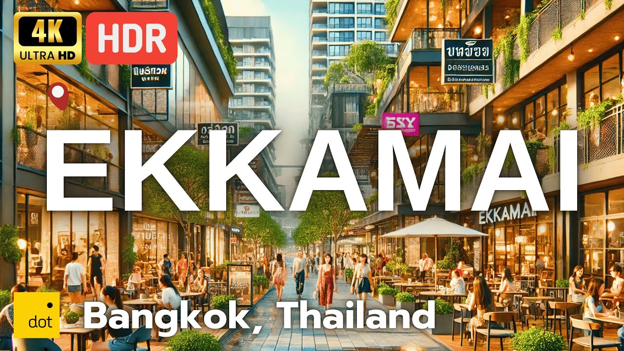 4K HDR | Walking Ekkamai: Exploring BTS Ekkamai, Park Lane & Big C | Bangkok
