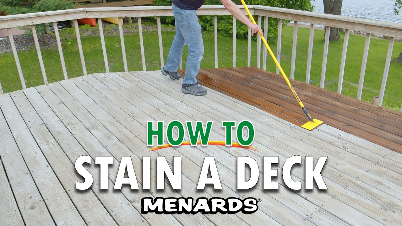 How To Stain a Deck | Menards