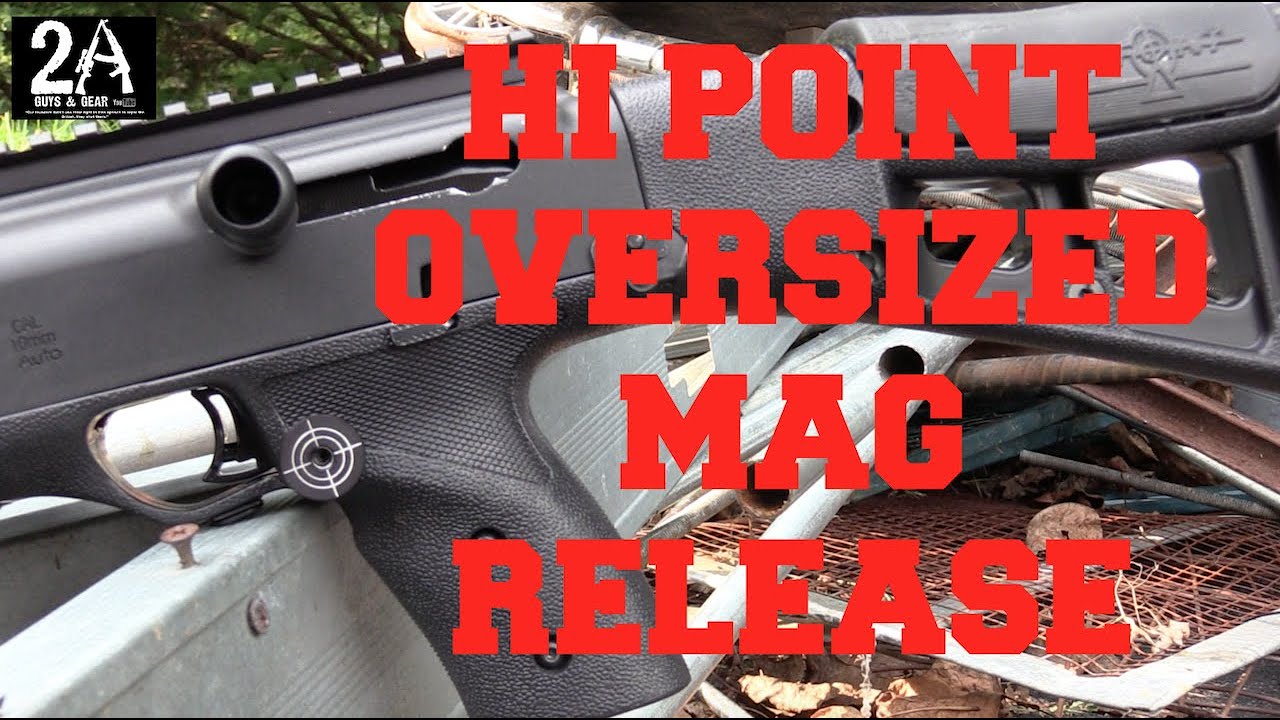 Hi Point carbine magazine release replacement step by step.