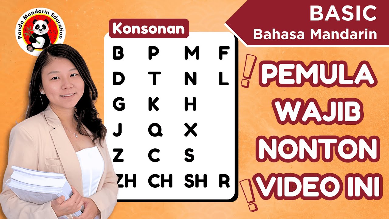 5 MENIT KUASAI KONSONAN MANDARIN 汉语拼音 声母 Pinyin Mandarin