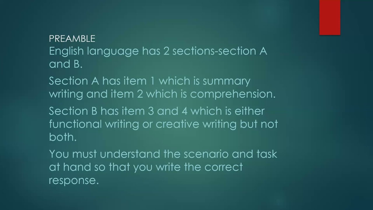 S.4 ENGLISH FACILITATION 2026 | COMPREHENSION |SUMMARY WRITING | FUNCTION WRITING | EXCEL IN ENGLISH