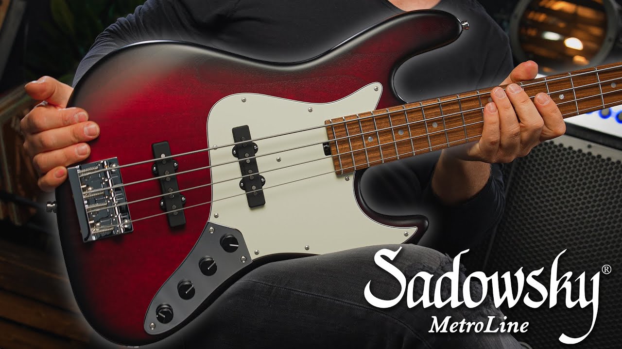 VINTAGE meets VERSATILITY: The SADOWSKY MetroLine Vintage J/J Bass in Burgundy BlackBurst | Demo