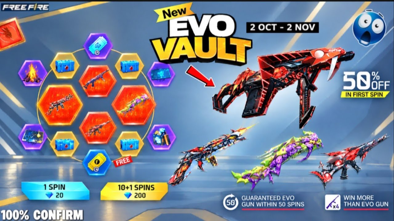 NEXT EVO VAULT UPDATE | NEXT 100%CONFIRM EVO VAULT EVENT FREE FIRE TAMIL | OCTOBER BOOYAH PASS FF