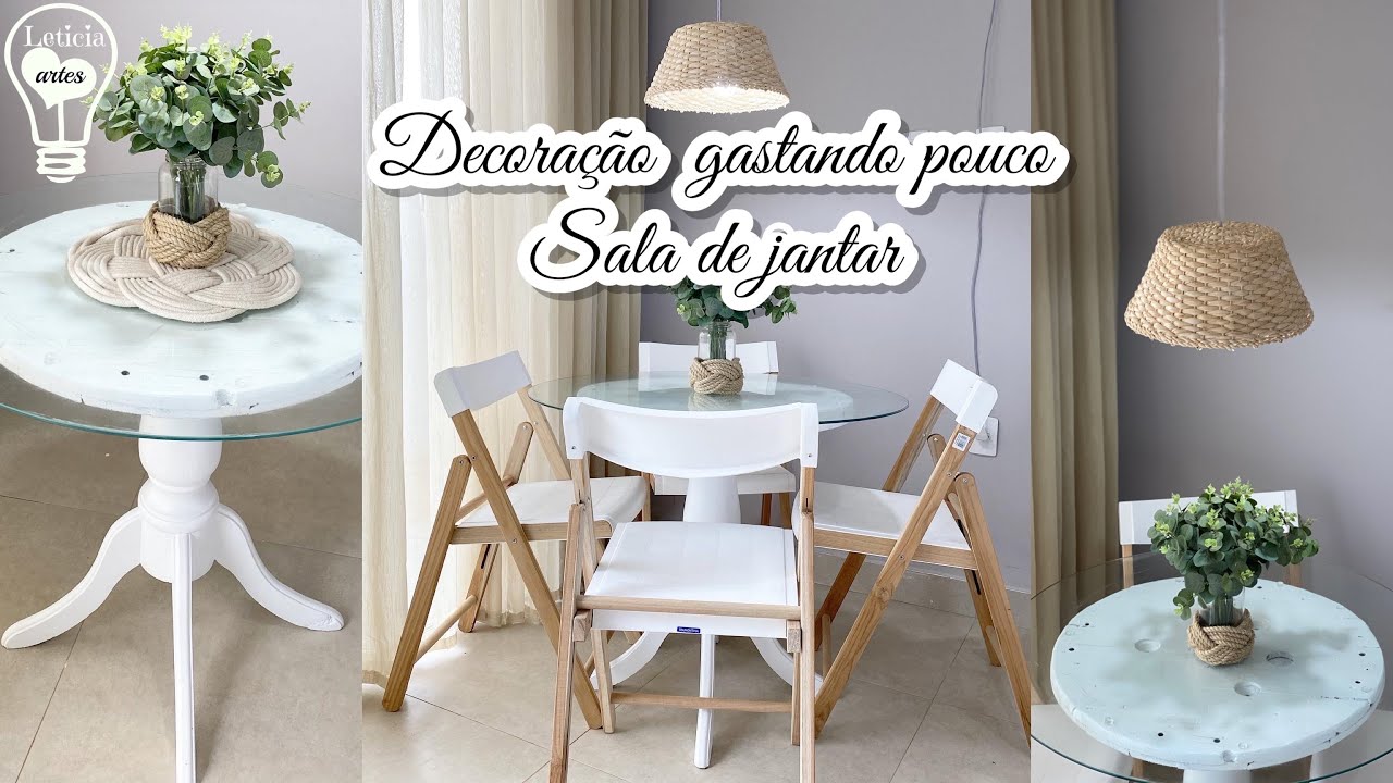 DECORAÇÃO GASTANDO POUCO | SALA DE JANTAR | CASA DE PRAIA