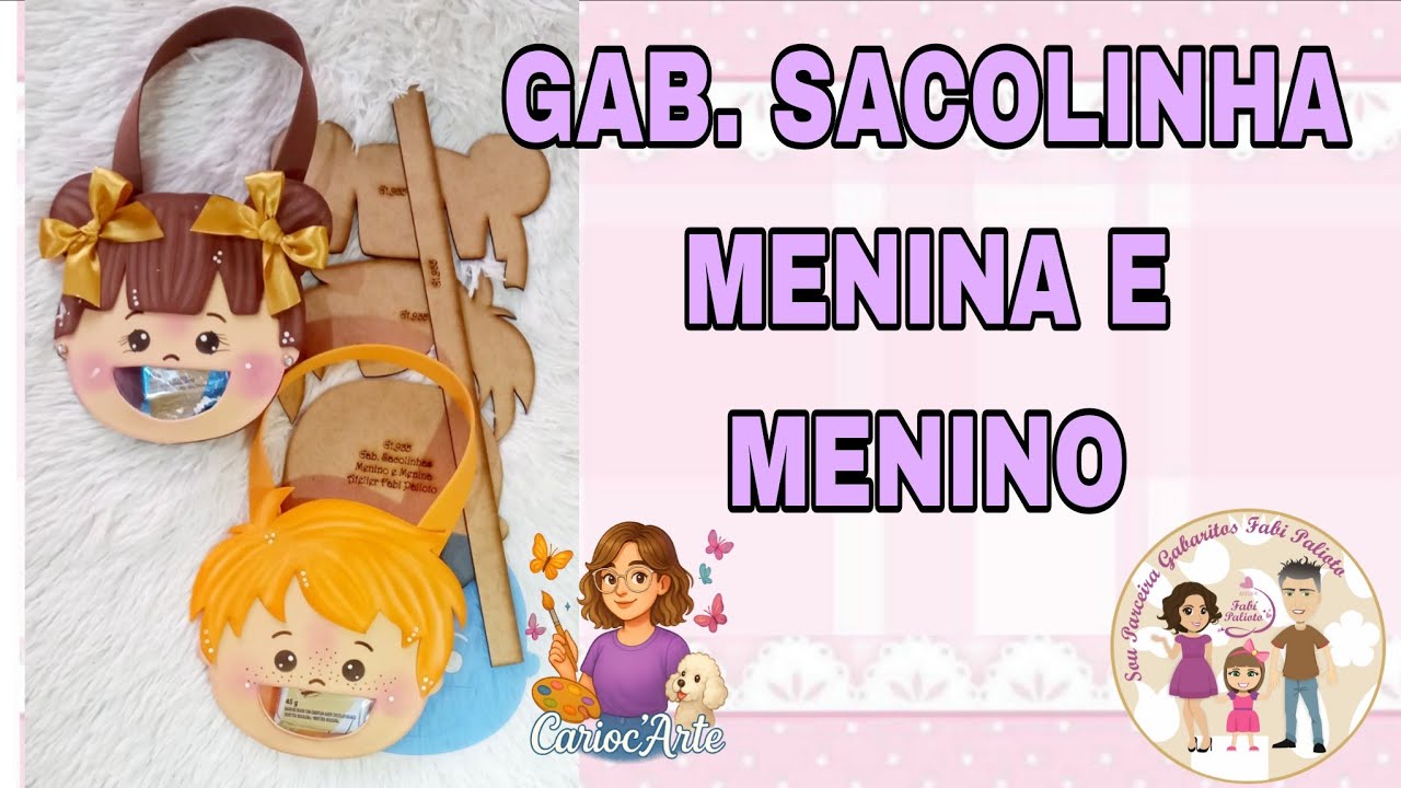 GABARITO SACOLINHA MENINA E MENINO 