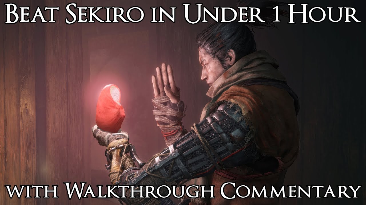 Как пройти Sekiro менее чем за 1 час — скоростное прохождение на любой процент сложности с коммен...