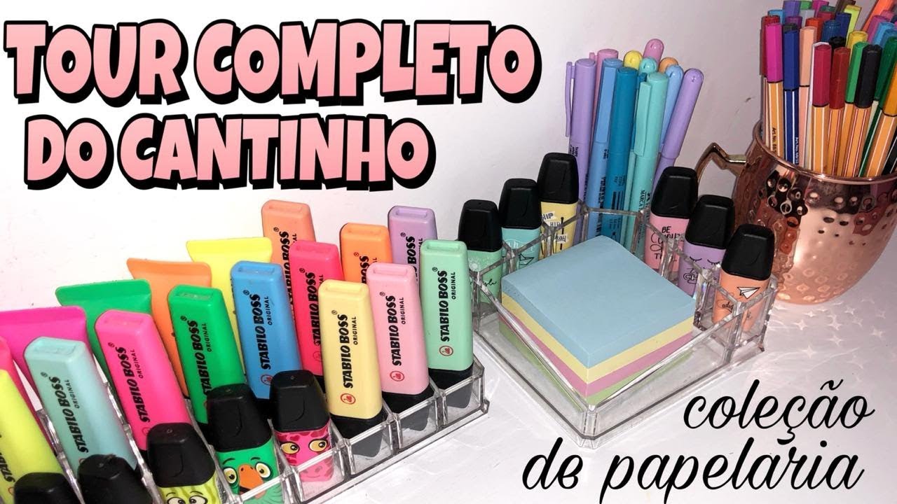 Tour COMPLETO pelo meu cantinho de estudos l Parte 1