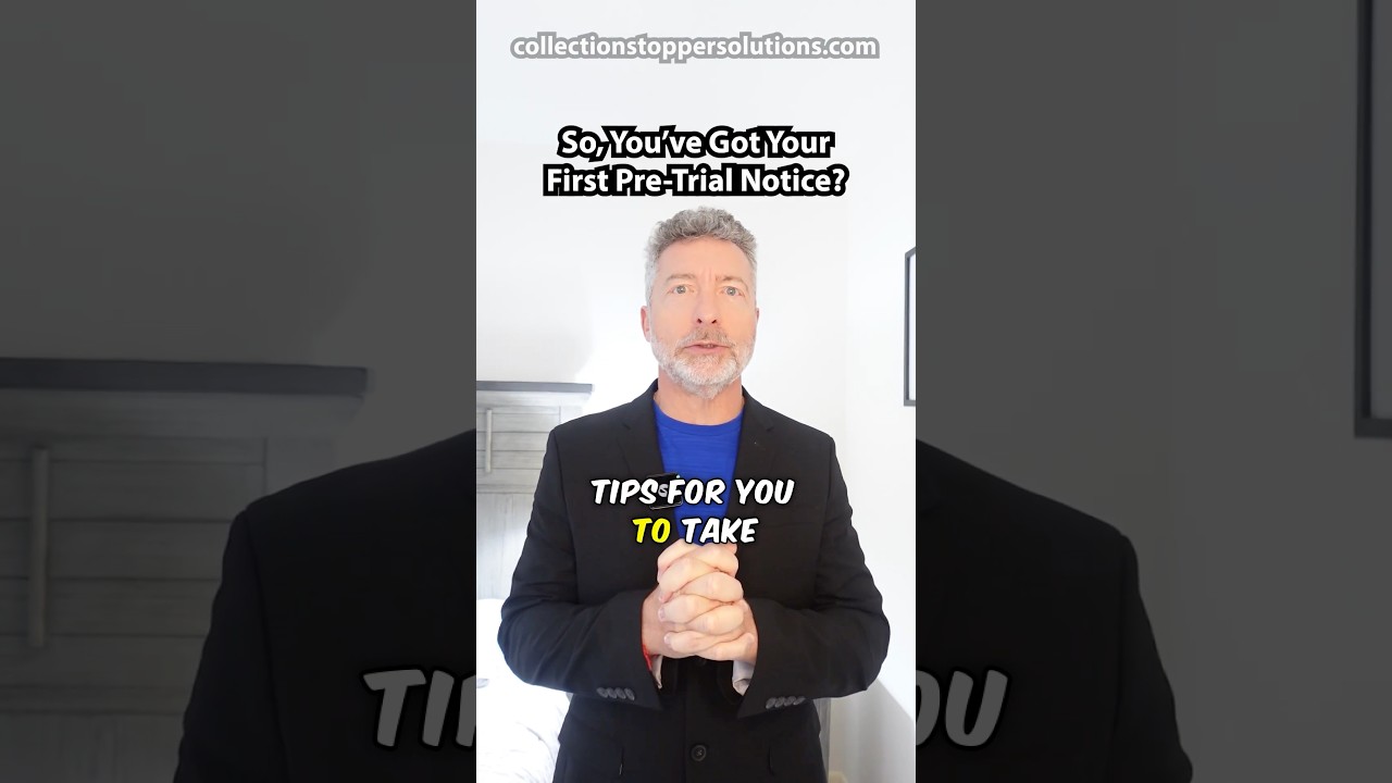 Here are some tips for your pre-trial notice!#debtcollection #lawsuit #pretrial #courtcase