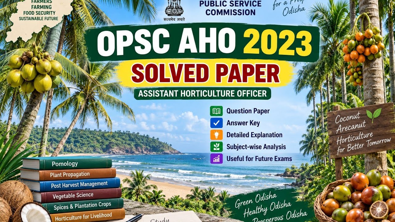 OPSC AHO 2023 Solved paper