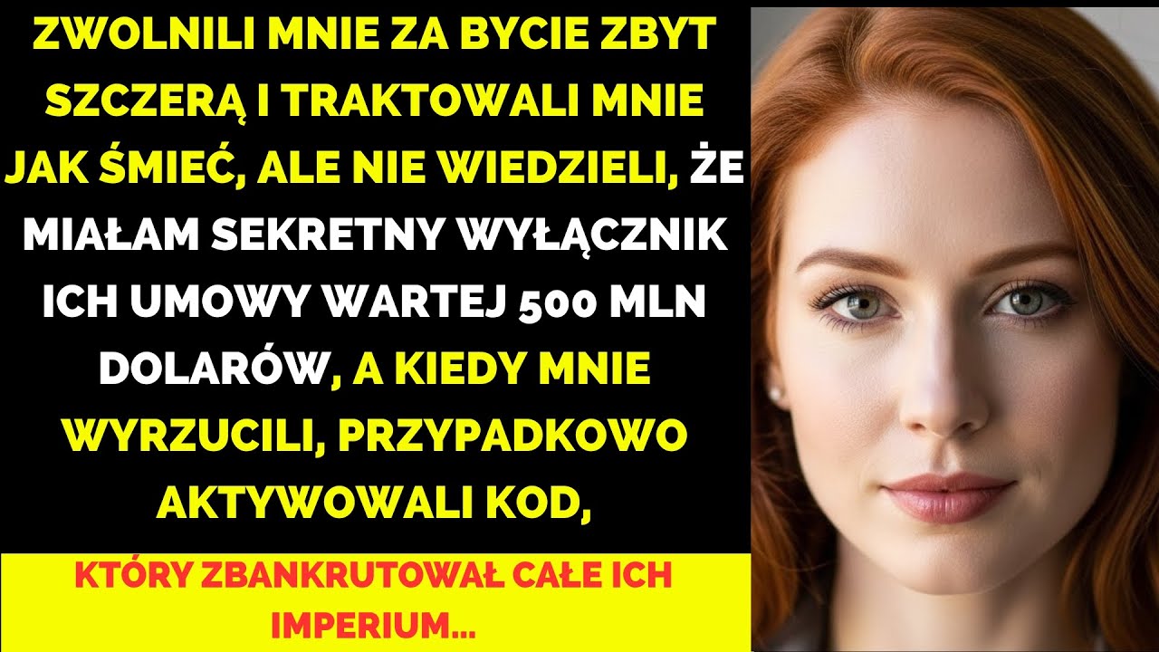 Zwolniono mnie za bycie „zbyt szczerą” — więc przejęłam ich partnerstwo warte 500 mln dolarów.
