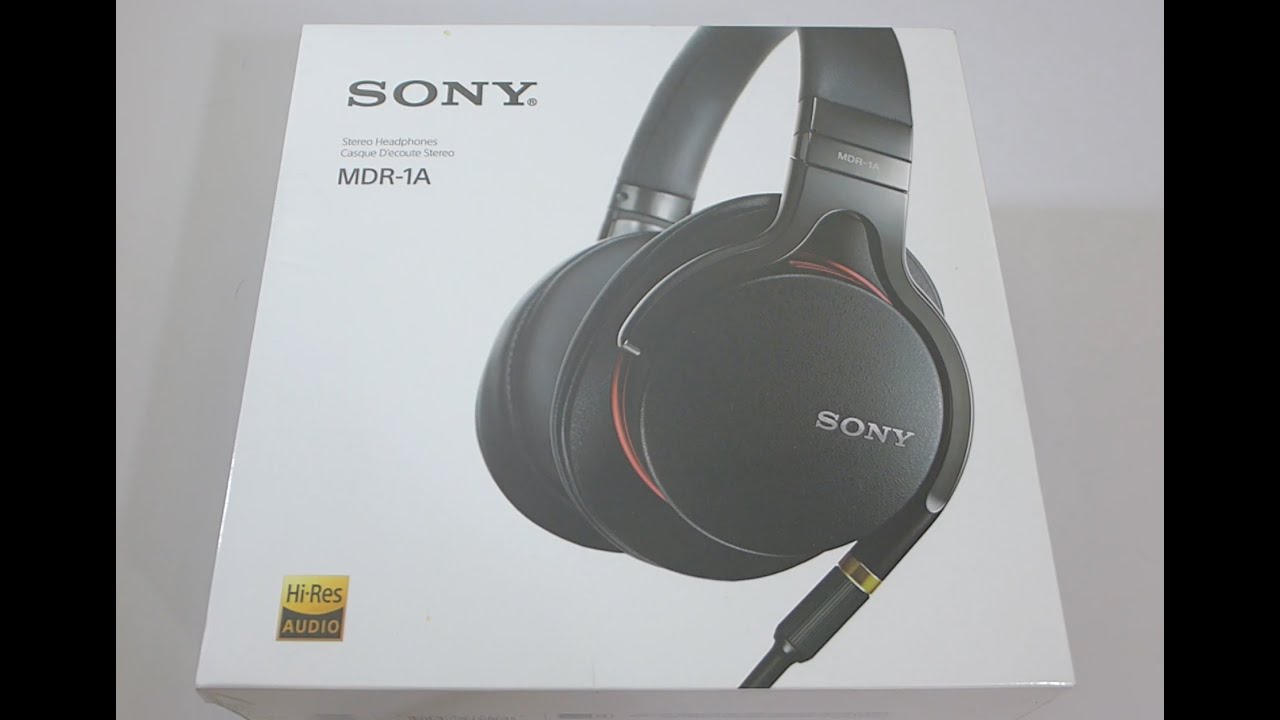 First Look: Sony MDR-1A Hi-Res Headphones Unboxing