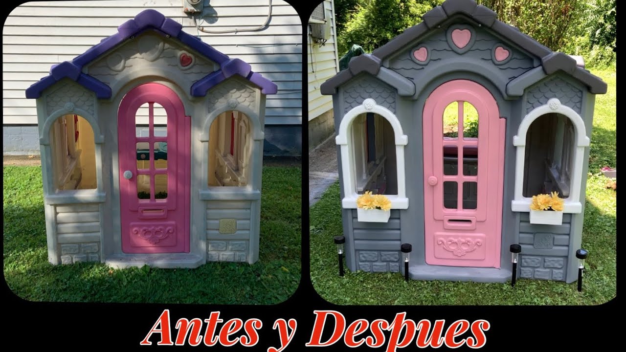 Casita de niños transformacion/ playhouse makeover