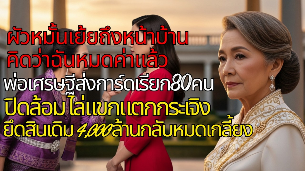 🔥 ผัวหมั้นเย้ยหน้าบ้าน! พ่อเศรษฐีส่งการ์ด 80 คนปิดล้อม ไล่แขกกระเจิง ยึดทรัพย์ 4,000 ล้านคืนเกลี้ยง💸