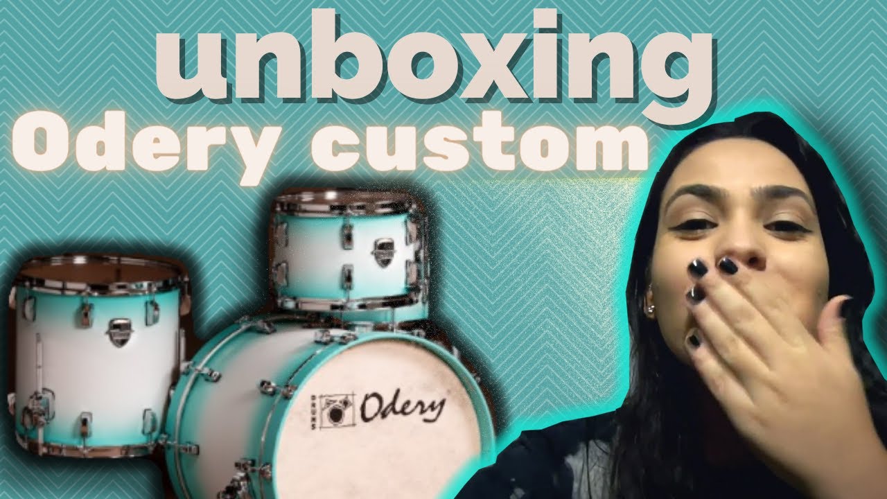 ABRINDO MINHA PRIMEIRA BATERIA: ODERY CUSTOM - Unboxing #odery #inrock #privilege #custom