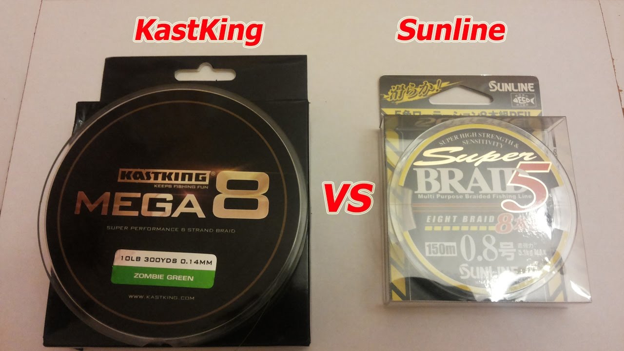 KastKing Mega 8 VS Sunline Super Braid 5. Перетягивание Каната.