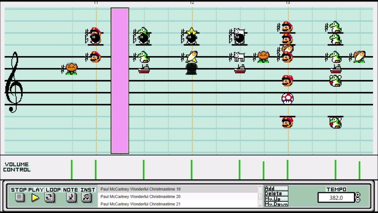 Mario Paint - Paul McCartney Wonderful Christmastime