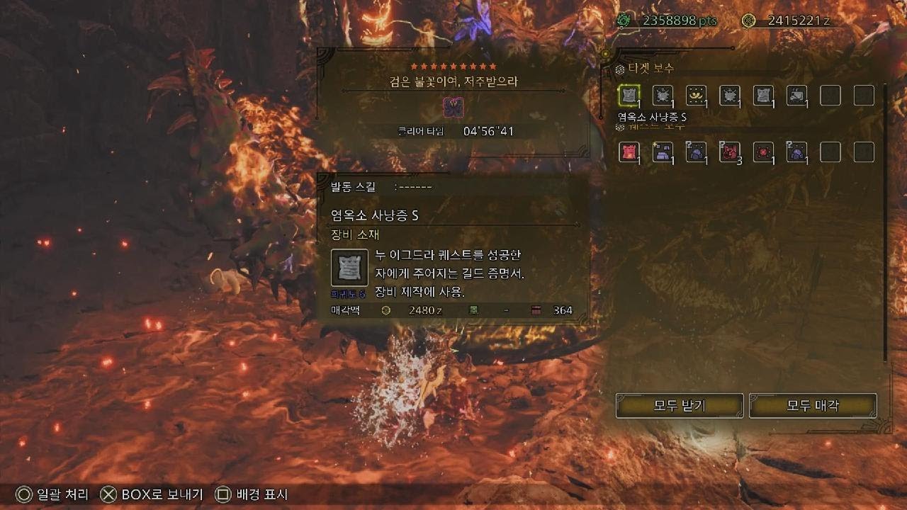 [MH:WILDS]04'56 역전왕 누이그드라 차액
