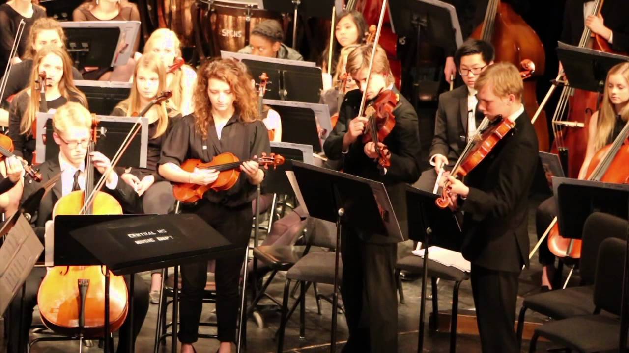 St Paul Central HS Student Arrangement - Pulaski at Night - Winter 2014
