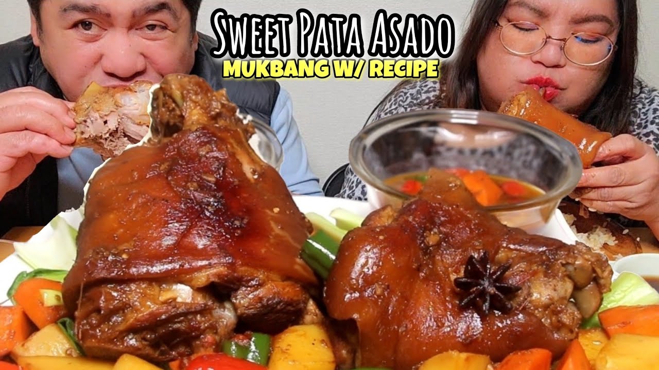 SWEET PATA ASADO | Mukbang Asmr | INDOOR COOKING