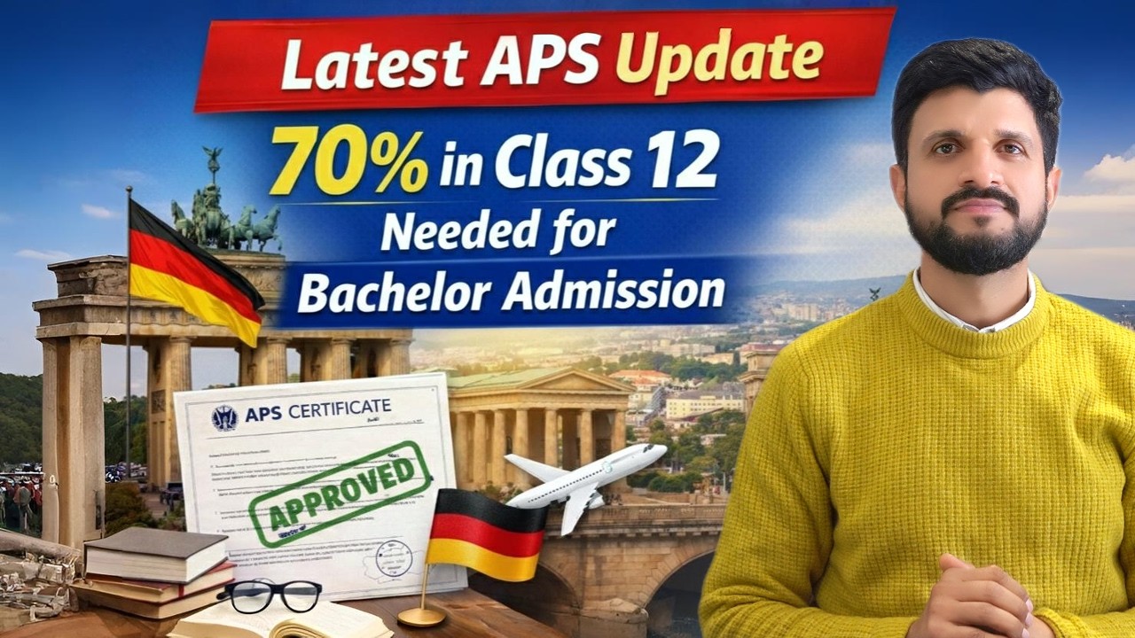 Study In Germany | APS Germany New Rule : No Admission if Marks Below 70%? | Bachelor Student Update