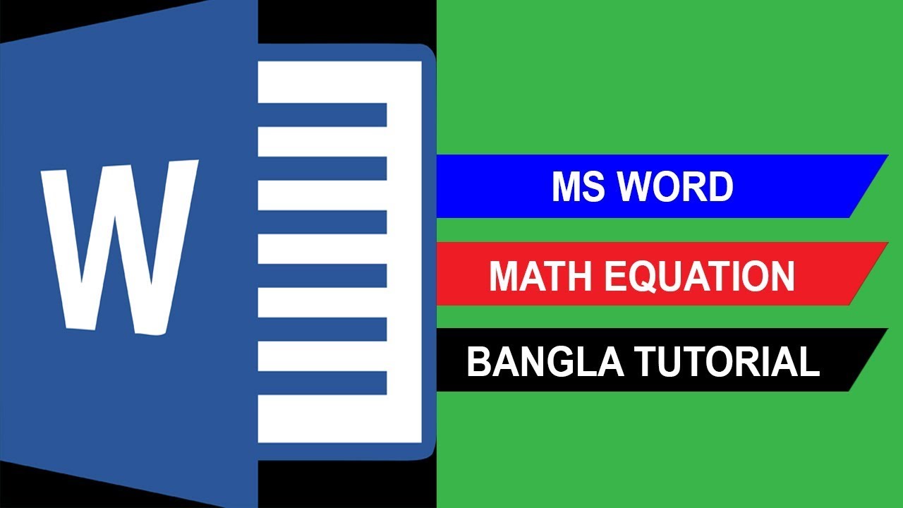 MS Word bangla tutorial || MS word math equation tutorial || Tutorial Agency