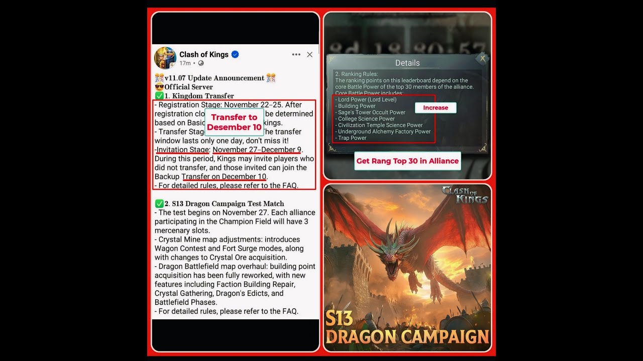 Clash of Kings: UPDATE OPEN.