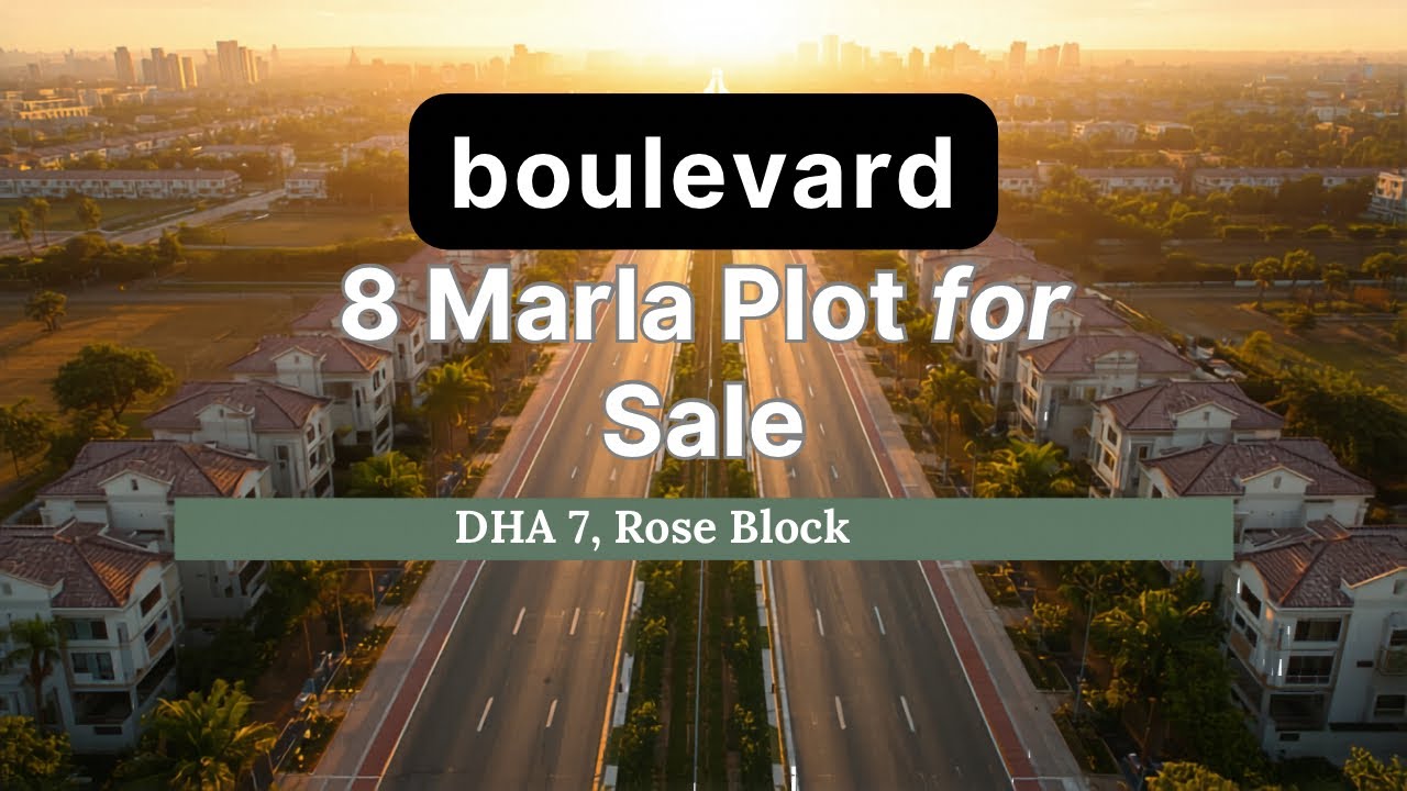 Boulevard 8 Marla Plot For Sale - Rose Block DHA 7 Islamabad 