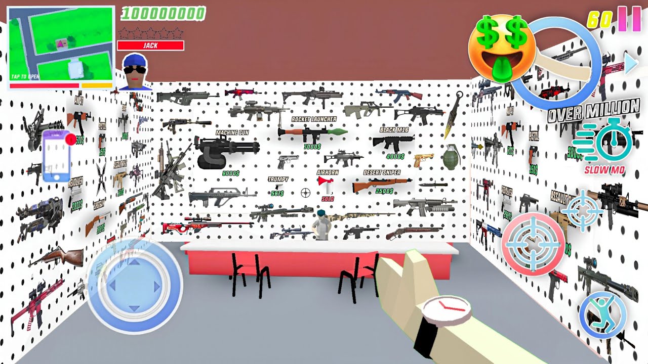 DUDE THEFT WARS - All Secret and Rere Weapons Locations (Rail Gun, Sniper Rifle & more)