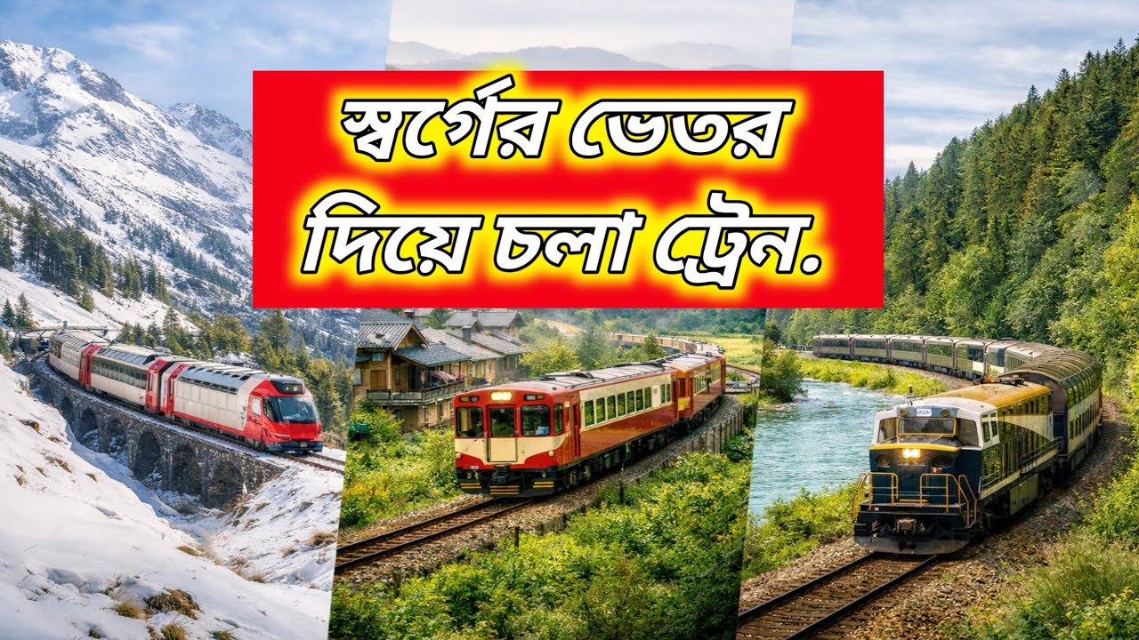 স্বর্গের ভেতর দিয়ে চলা Trains | World’s 10 Most Beautiful Railway Routes #apbongvlog 