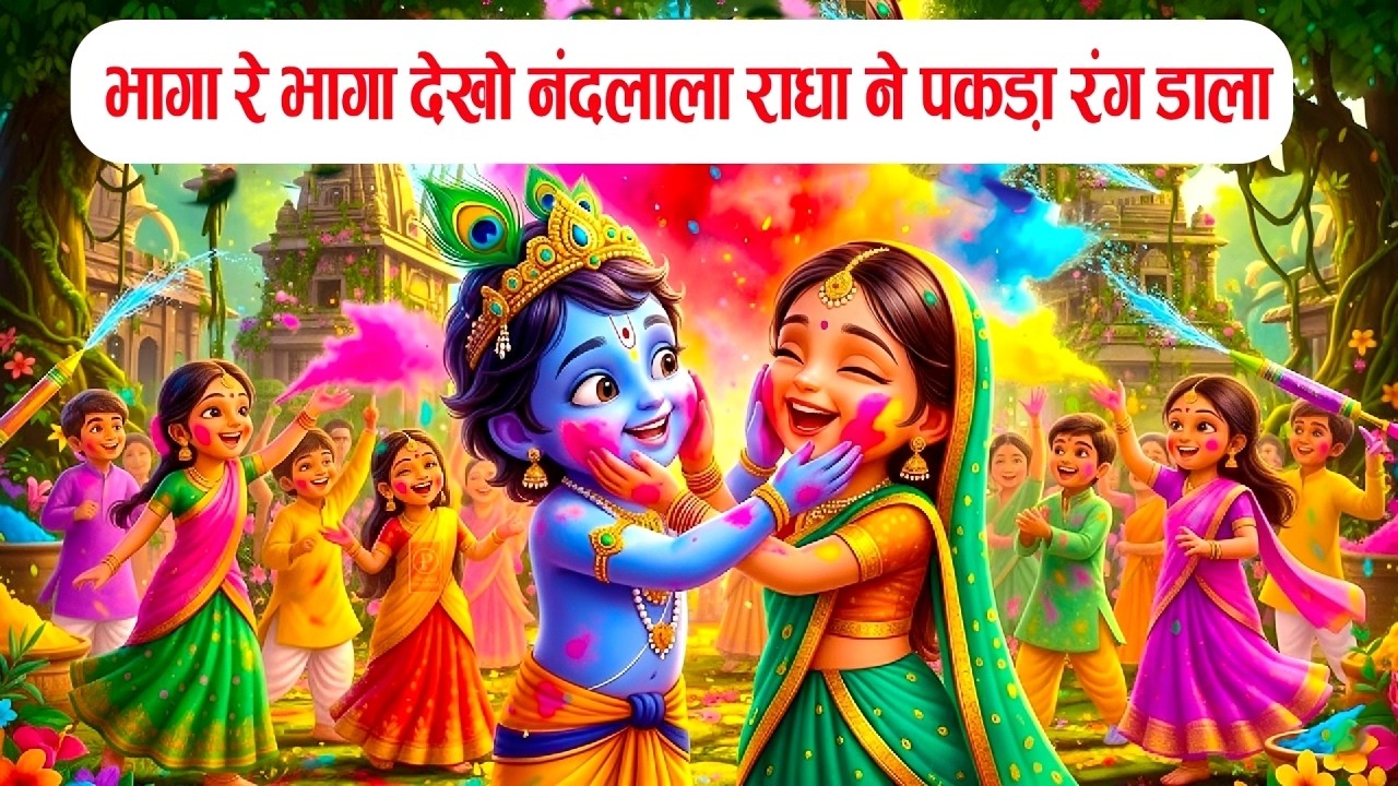 होली भजन | भागा रे भागा देखो नंदलाला राधा ने पकड़ा रंग डाला |Holi Bhajan |Krishna Ji Holi Bhajan 2026