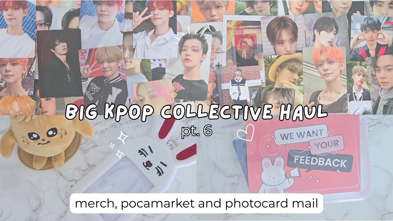 Collective kpop mail haul #6 ❣︎ miniteen merch, pocamarket order and lots of photocard mail!