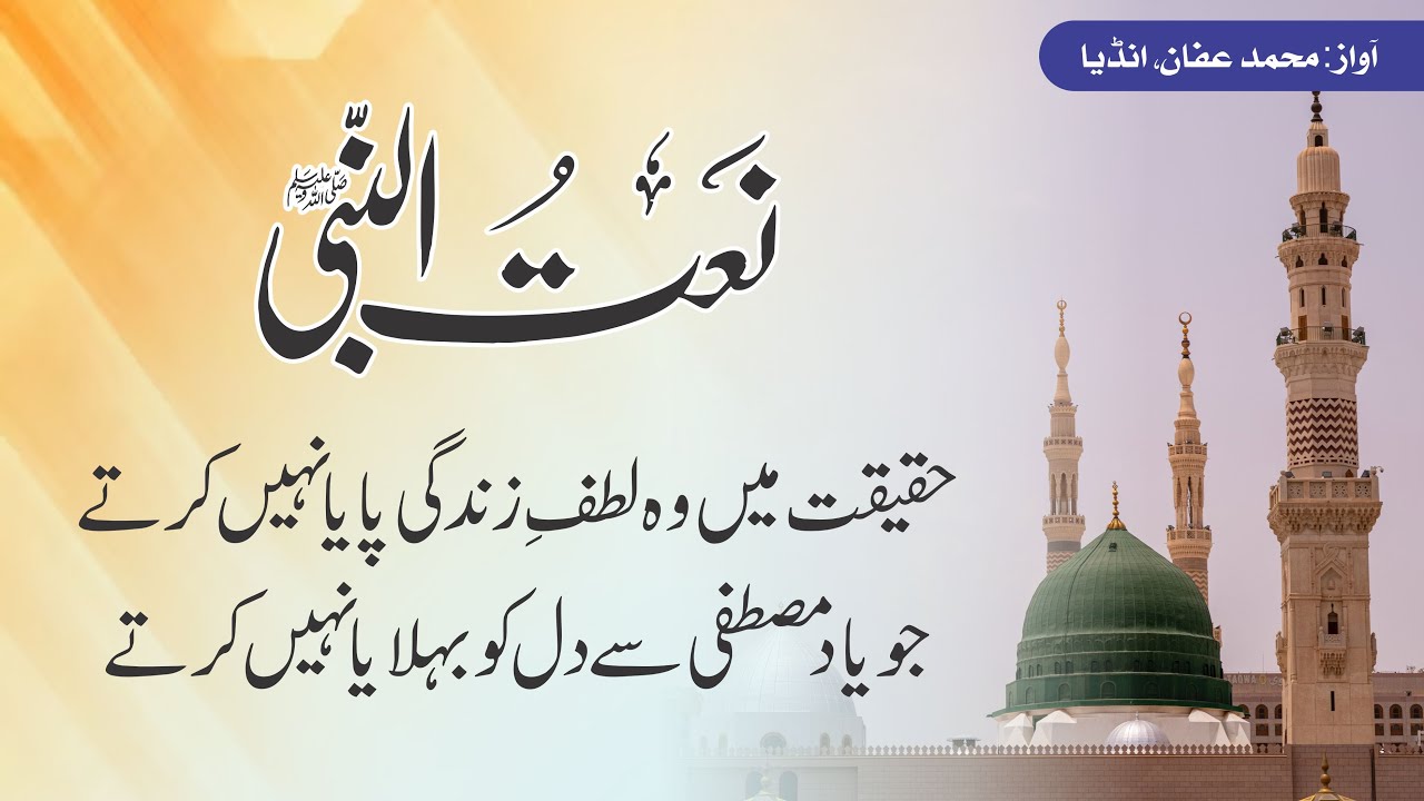 Haqiqat me wo lutf e Zindagi paya nahi karte حقیقت میں وہ لطف زندگی پایا نہیں کرتے