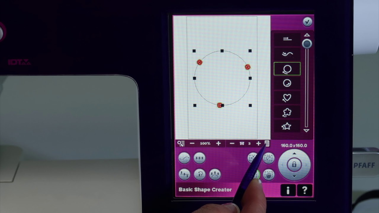PFAFF creative 4.5 105 Shape Creator