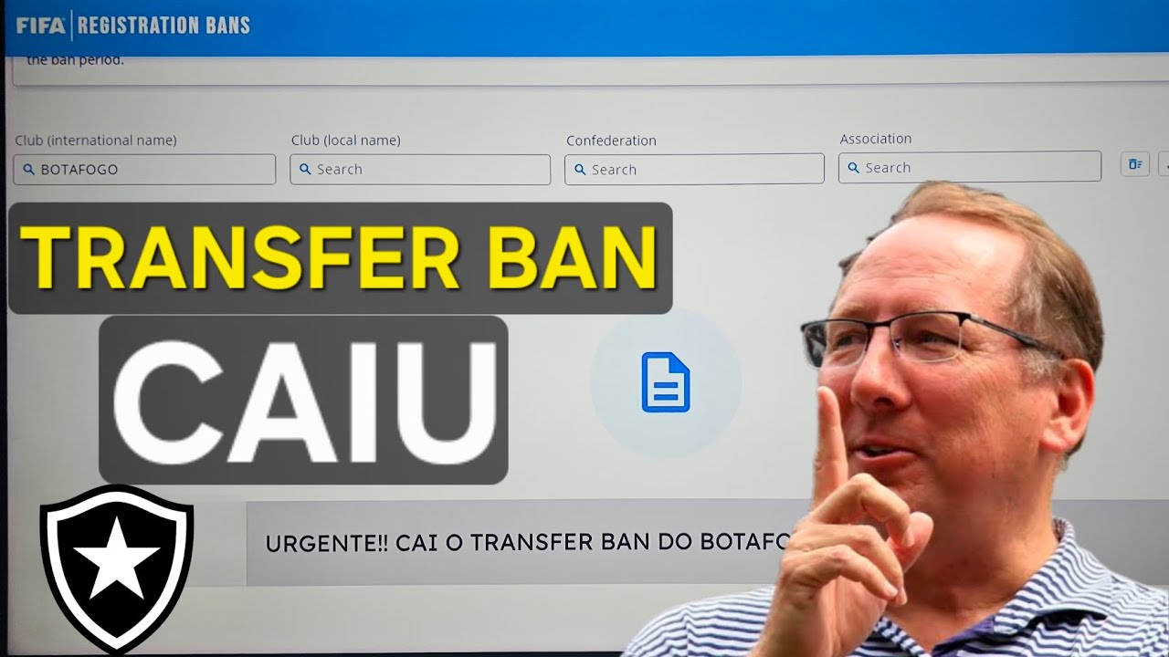 AGORA É OFICIAL! BOTAFOGO ACABA DE SAIR DO TRANSFER BAN DA FIFA