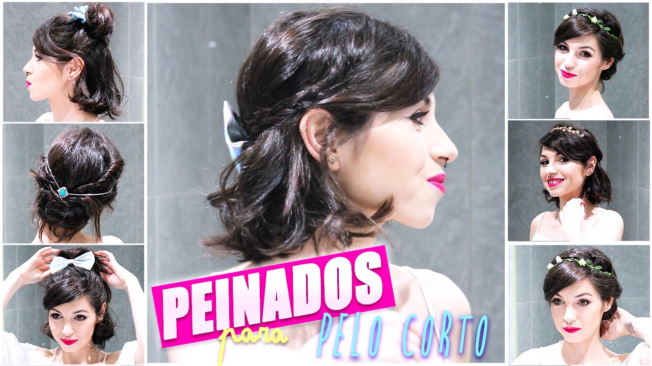 PEINADOS FÁCILES Y RÁPIDOS PARA CABELLO CORTO | Clase, fiesta, trabajo... | AniPills