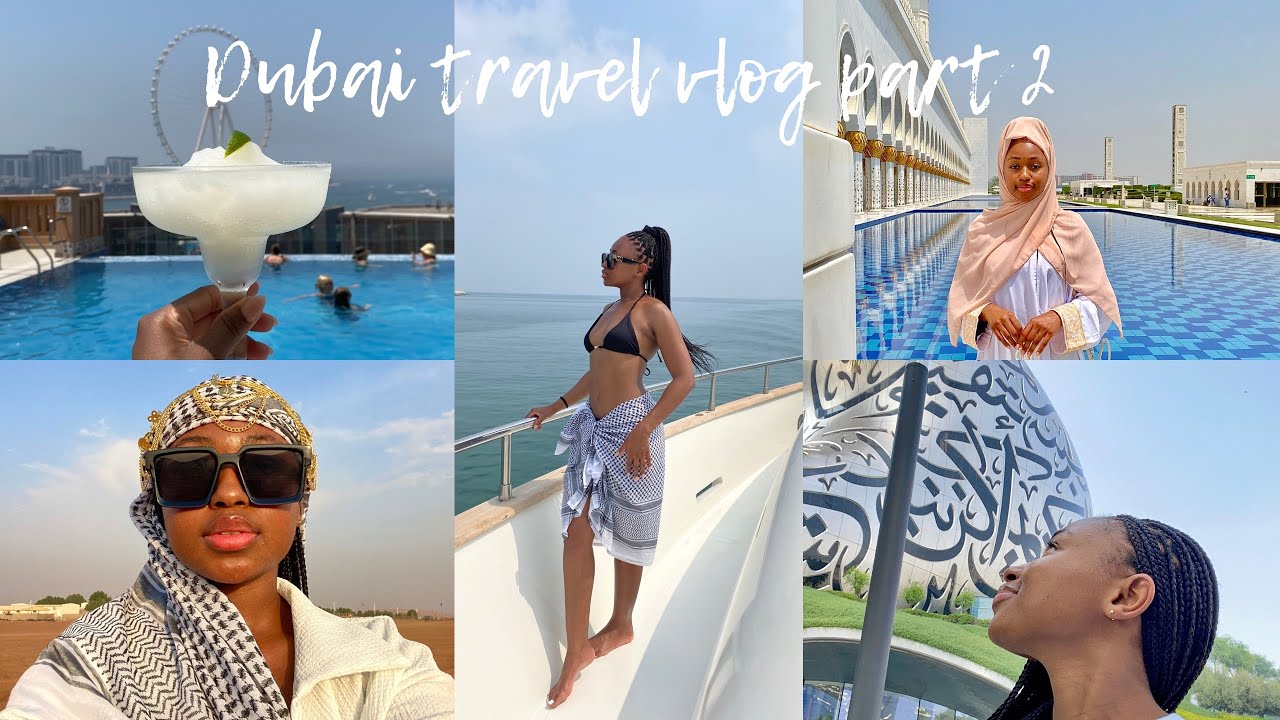 Dubai vlog part 2 - Dubai frame | Desert safari tour | The grand mosque | Yatch cruise & more!