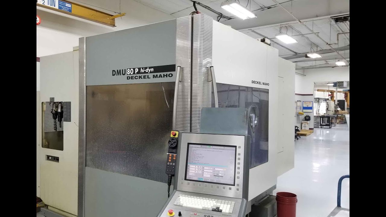 3709 = 1 - 2 = Deckel Maho DMU 80 P Hi Dyn 5 Axis machining centre HeidenHain MILLPLUS