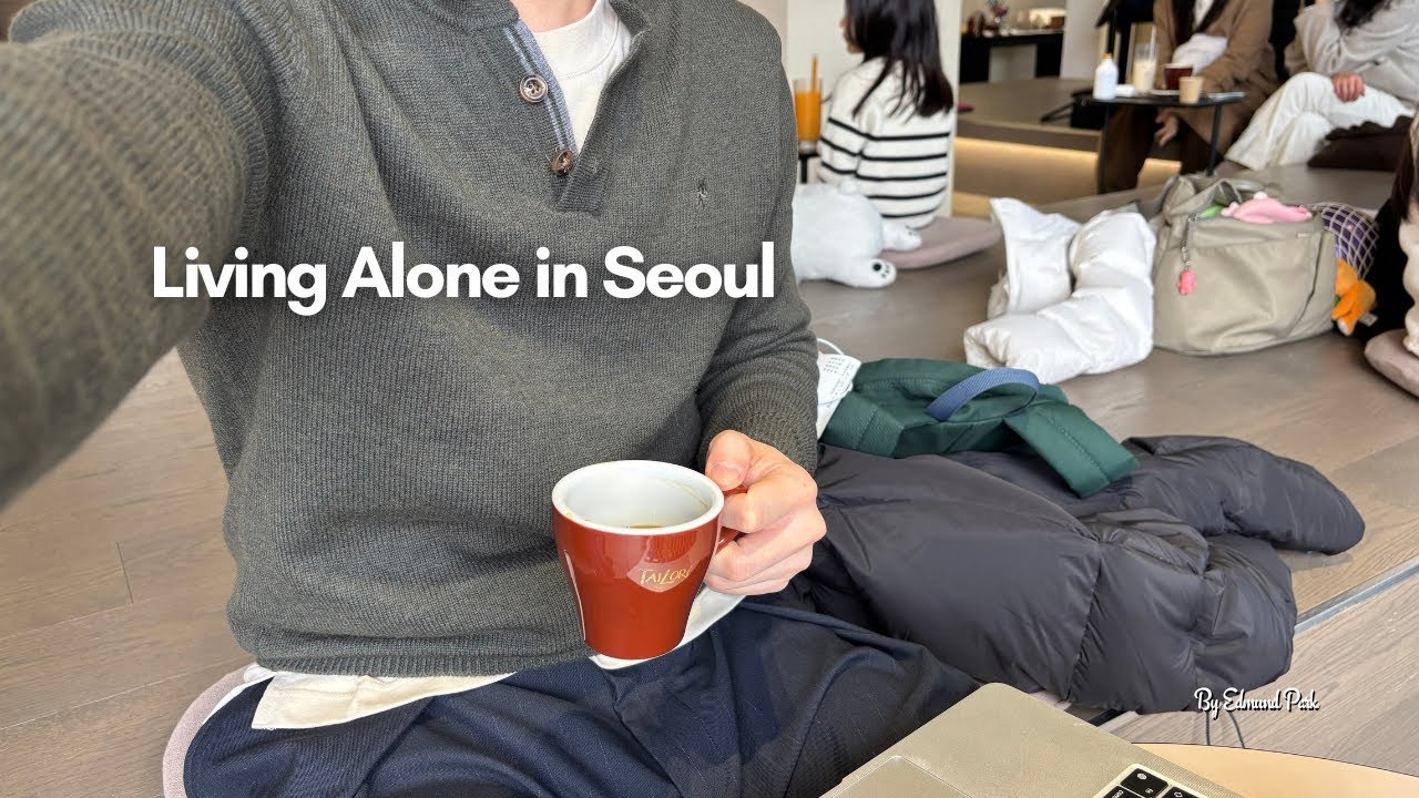Living Alone Diaries | French lesson, painting class, eating alone in Seoul, work from home vlog