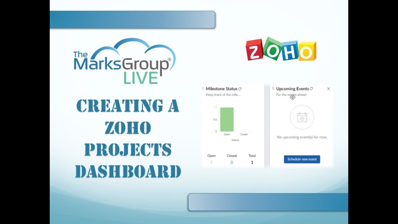 Zoho Projects Dashboard: How to Create One