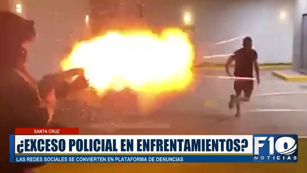 ¿Exceso policial en represión en #SantaCruz?
