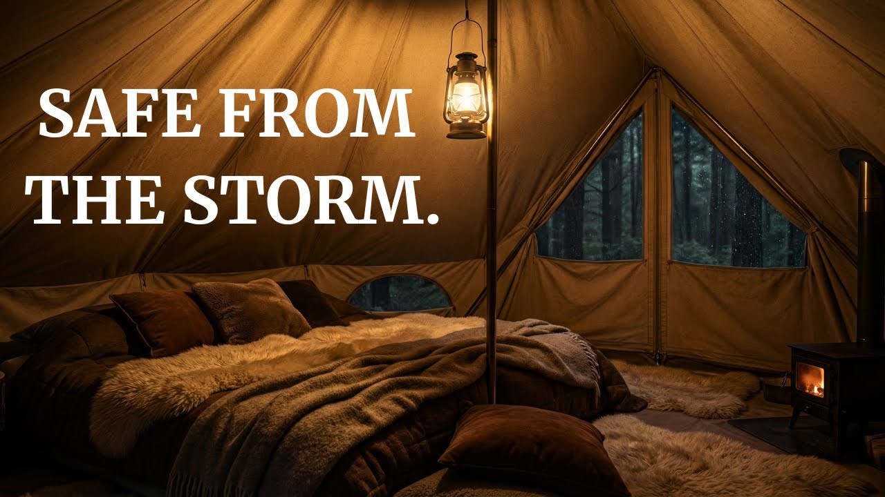 POV: You are completely safe from the storm in here. (Tent Sanctuary) 🌧️