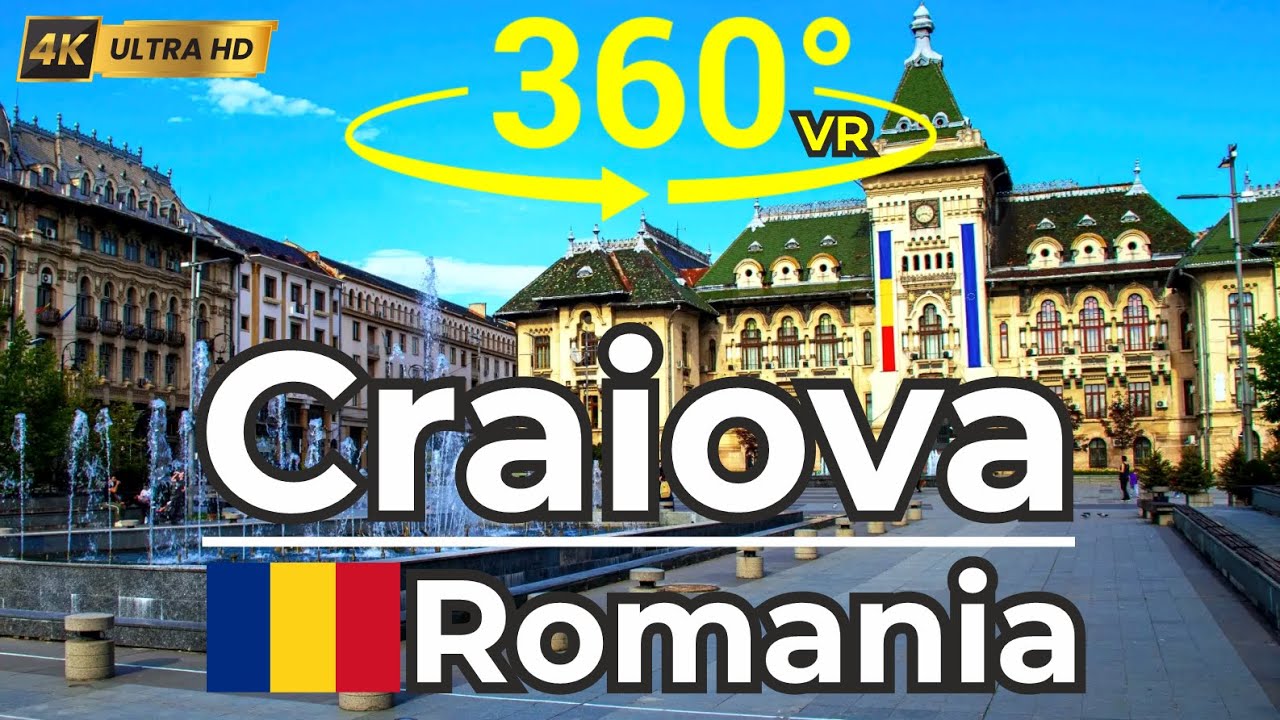 🇷🇴 Craiova , Romania 360&deg; | Immersive 4K VR Drone Tour of the Cultural Capital of Oltenia