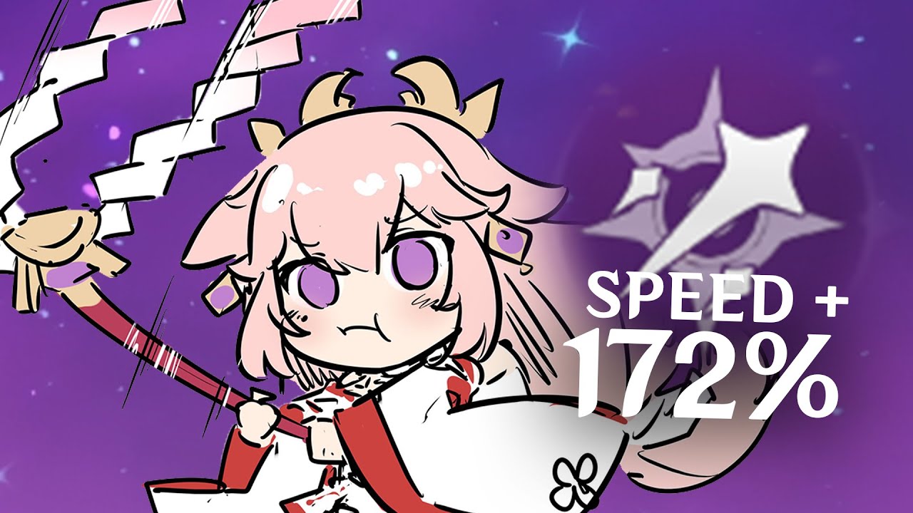 Yae... WITH 172% BONK SPEED