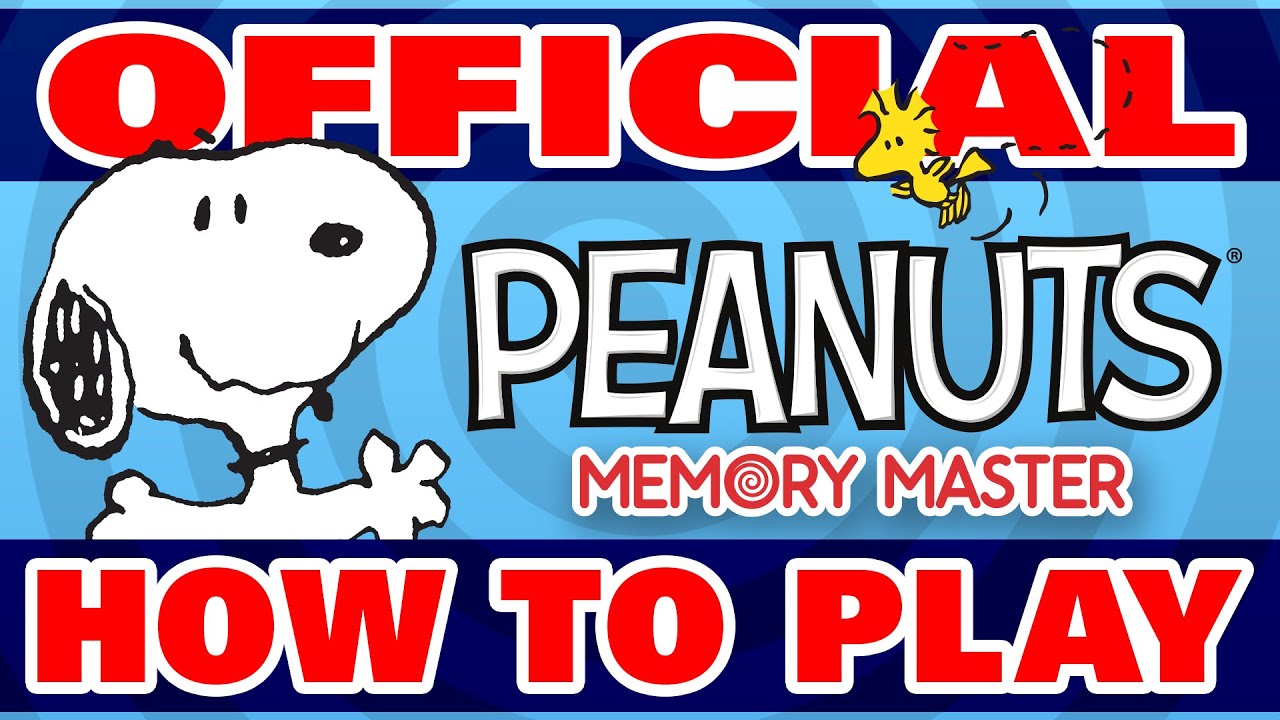 Official How to Play Peanuts Memory Master Card Game