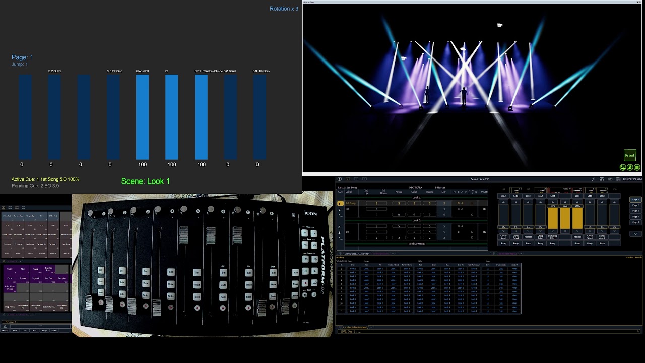 ETC Eos + Icon Platform M + Processing