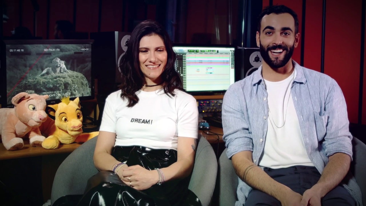 IL RE LEONE Marco Mengoni ed Elisa al doppiaggio (CLIP)