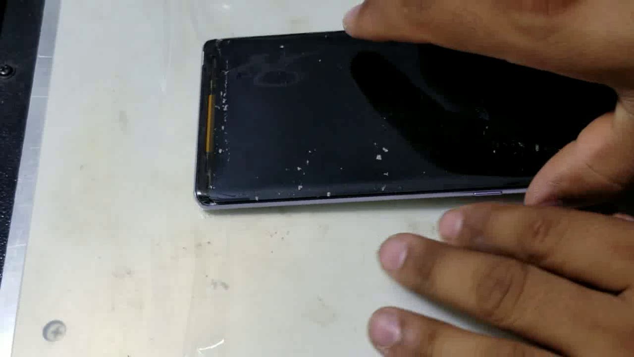 Galaxy note 8 reparacion de cristal frontal
